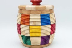 Cherry and Maple with Dye - 6.5W x 7H - by Steve E