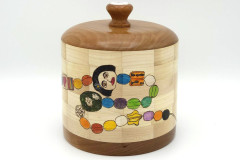 Cherry, Maple with Pyrography - 5.5W x 6H - by Steve R