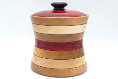 Maple, Cherry with Dye - 6W x 6.5H - by Steve E