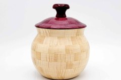 Maple  and Purpleheart - 6W x 6.5H - by Chuck G