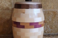 Maple, Walnut, Cherry and Purpleheart - 6W x 8H - by Milt S