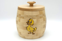 Maple with Pyrography - 6W x 6.5H - by Allan T
