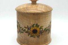 Maple with Pyrography - 6W x 6.5H - by Gail B