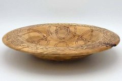 Maple with Pyrography - 12W x 2H - by John H