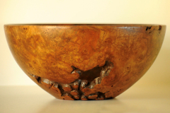 Walnut Burl Bowl - 14W x 6H - by Dan D