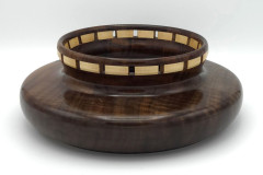 Walnut and Maple - 10.5W x 3.5H - by Ron C