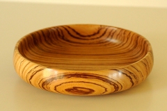 Zebrawood Dish - 7W x 2H - by Dan D