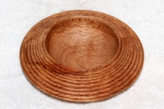Beaded White Oak Candy Dish - 6 Dia. - by Randy P