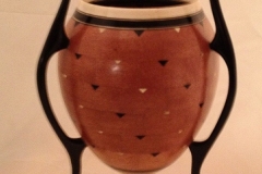 Bubinga, Holly and Ebony Vessel - 5W x 10H - by Bill K