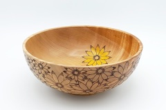 Maple with Pyrography - 8.5W x 3.25H - by Steve E