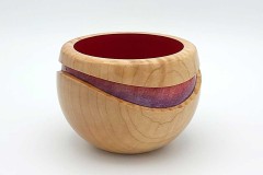 Maple with Dye - 4.5W x 3.5H - by Jim B