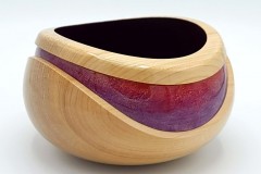 Maple with Dye - 6W x 3.5H - by Steve E