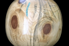 Ponderosa Pine, Kill Beetle Blue Stain with Turquoise - 15H - by Andy J