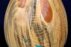 Ponderosa Pine, Kill Beetle Blue Stain with Turquoise Vessel - 15 H - by Andy J