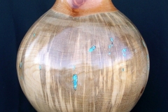 Ponderosa Pine, Kill Beetle Blue Stain with Turquoise Vessel - 15H - by Andy J