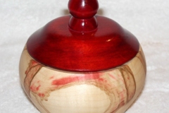 Box Elder Lidded Box - 5W x 5H - by Randy P