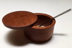Cherry Salt Cellar - 4W x 3H - by Milt S