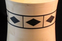 Holly and Ebony Lidded Box - 4W x 7H - by Bill K