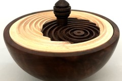 Maple and Walnut Box - 4.5W x 3H - by John H