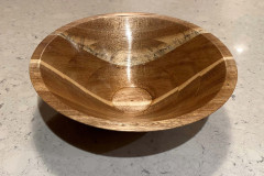 Bowl from a Board, Acacia - 7W x 2.5H - by Allan T