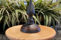 Ebony, Cocobolo and Curly Maple Dish - by Brent W