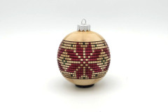 Maple Christmas Ornament - 3.5 Dia - by Steve E