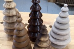 Xmas Trees of Walnut, Ash and Oak - by Randy P