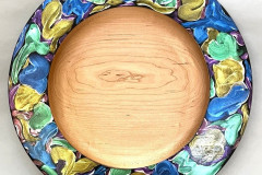 Maple with Acrylics - 14 Dia. - by John H