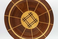 Walnut and Maple - 13.5 Dia. - by Ron C