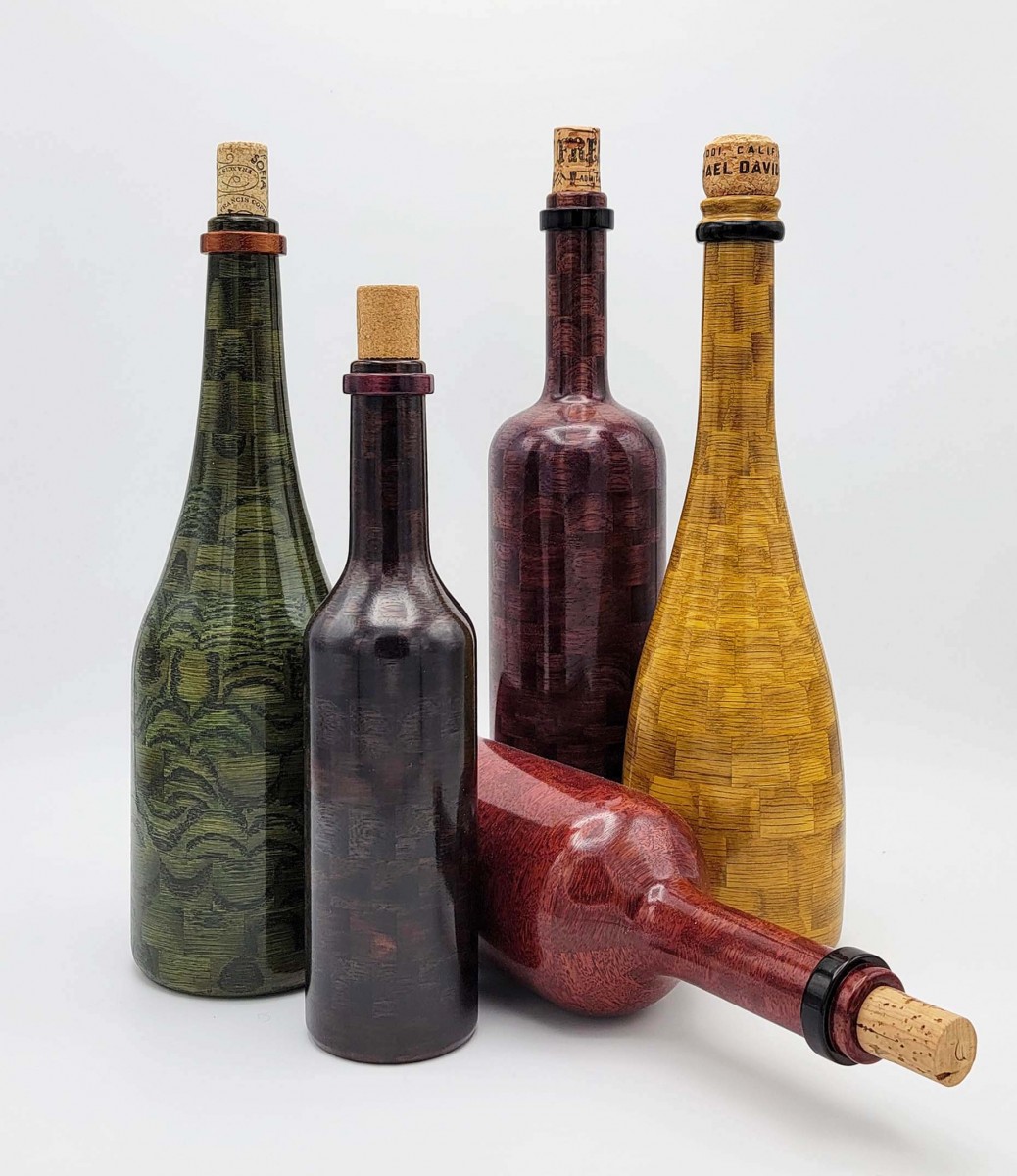 Bubinga and White Oak, Dyed - by Steve E