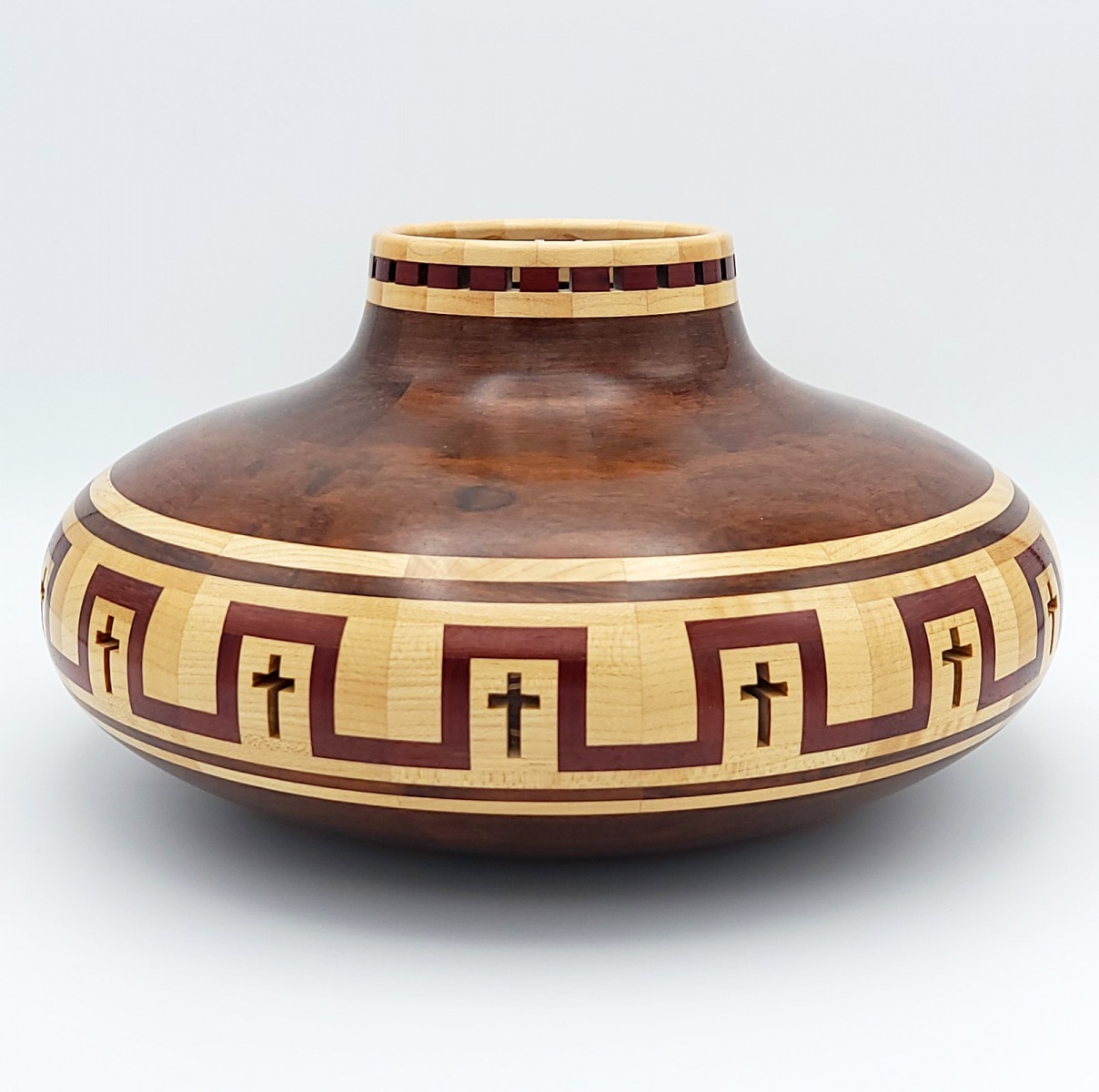 Granadillo, Maple and Purpleheart - 11.5W x 6H - by Steve E