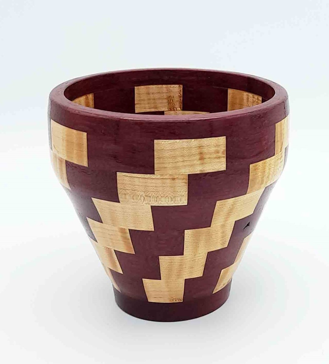 Maple and Purpleheart - 6W x 6H - by Jim-B