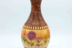 Chechem, Bubinga and Guatambu w/ Pyrography - 5.5W x 12H - by Steve E