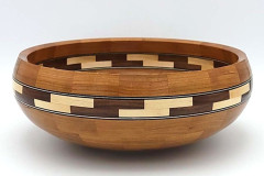 Cherry, Walnut, and Maple - 11W x 4H - by Allan T