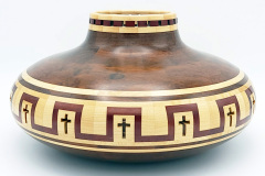 Granadillo, Maple and Purpleheart - 11.5W x 6H - by Steve E