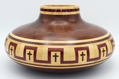 Granadillo, Maple and Purpleheart - 11.5W x 6H - by Steve E