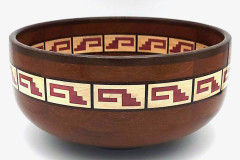 Lacewood, Wenge, Maple and Purpleheart - 11W x 5H - by Chuck G