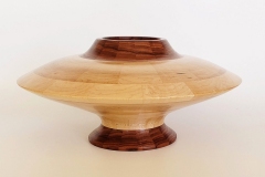 Maple and Bubinga Vessel - 12W x 6H - by Chuck G