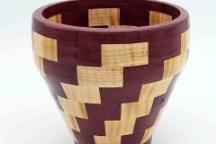 Maple and Purpleheart - 6W x 6H - by Jim-B