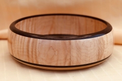 Maple & Wenge Bowl - 11W x 4H - by Gerry A