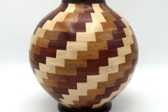 Padouk, Sapele, Maple and Wenge - 8W x 8H - by Allan T