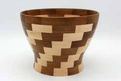 Walnut and Maple - 7.5W x 6H - by Jim B