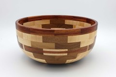 Walnut, Maple and Padauk - 9.5W x 5H - by Jim B