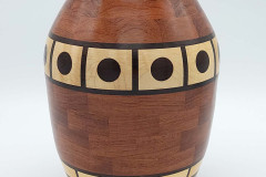 Walnut, Maple & Wenge Vase - 6W x 9H - by Ron C
