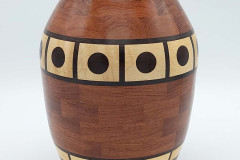 Walnut, Maple and Wenge Vase - 6W x 9H - by Ron C