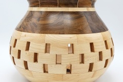Walnut and Maple - 10.5W x 9H - by Ron C