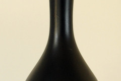 Black Painted Vase - 4.5W x 8.5H - by Dan D