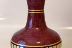 Purpleheart, Wenge, Maple Vase - 6.5W x 9H - by Allan T
